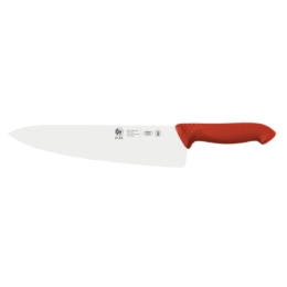 Нож поварской 250/395 мм. Шеф красный антибактер. ручка /1/6/