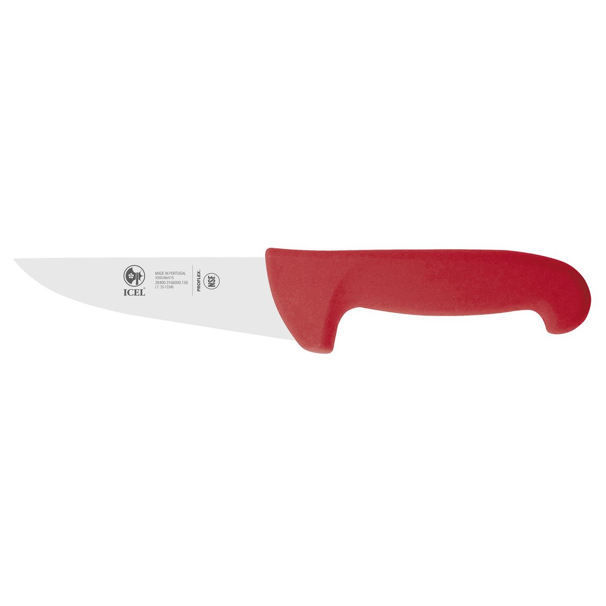 Нож для мяса 150/290 мм. красный SAFE /1/6/